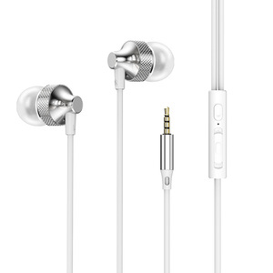 Écouteurs filaires en gros avec <span class=keywords><strong>micro</strong></span>, TPE + métal, pour le gaming, intra-auriculaires, 3,5 mm, pour la musique - Product Image 1