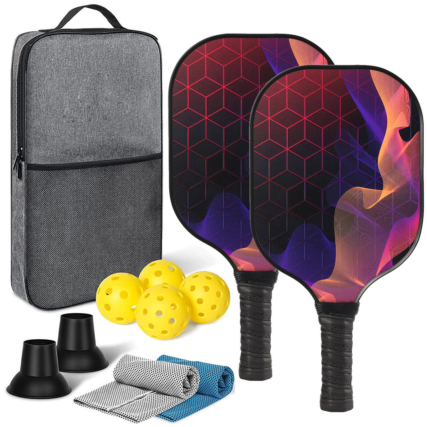 2 claps + 4ลูก + 2ผ้าเช็ดตัว + 2 BALL reevers + 1แพ็ค