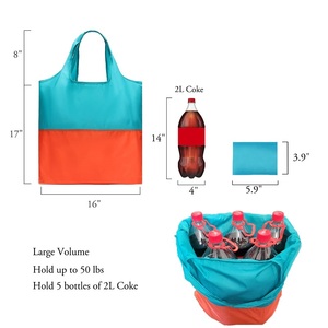 Bolsa de Poliéster Reutilizable para Compras, Diseño Plegable con Opciones de Color Personalizadas, Ideal para Supermercados y Empaquetado - Product Image 2
