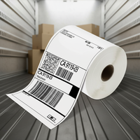 100x150 Gulungan Label Perekat Termal Langsung 4x6 Stiker Kompatibel Tahan Air Sensitif Panas Permukaan Barcode Termal Promosi