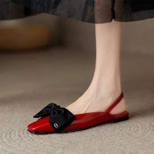 Nuevas Sandalias Planas de Ballet con Diseño de Mariposa, Sandalias de Cuero sin Talón para Mujer, Zapatos Planos para Dama y Niña, Fabricante OEM - Product Image 4