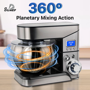 Batteur sur socle pour boulangerie domestique 1300W, 5L, mélangeur à farine électrique et pétrin pour la préparation de gâteaux et de pâtes, usage domestique - Product Image 2