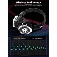 Casque de disco silencieux F39 avec service personnalisé, 3 canaux, casque BT, luminosité réglable, design supra-auriculaire