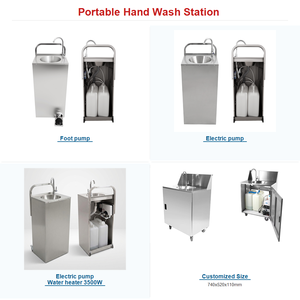 Évier de cuisine en acier inoxydable, lavabo de cuisine extérieur, évier portable sans plomberie, évier à eau chaude et froide - Product Image 4