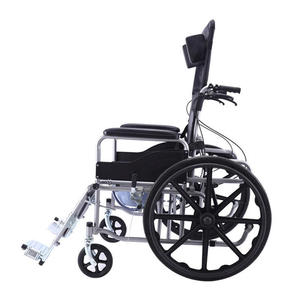 Silla de Ruedas Hidráulica Plegable Completamente Reclinable, Manual, con Certificación CE, Ángulo de Respaldo de 90-180 Grados, Precio Bajo - Product Image 3