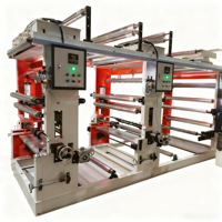 Machine d'impression rotogravure automatique Kunteng à deux couleurs à grande vitesse, type 1300, pour l'impression de sacs en plastique PE et de films papier