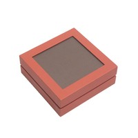 Boîtes cadeaux rigides en carton écologiques imprimées sur mesure, deux pièces, avec fenêtre sur le couvercle, pour emballages de parfums, crèmes pour le visage et soins de la peau