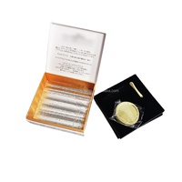 Emballage de luxe pour caviar, peut contenir un pack de glace, boîte à caviar en papier alimentaire noir mat de qualité supérieure avec aimant personnalisé, 30 g/50 g