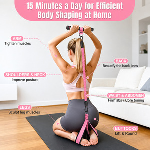 Resistance Bands Set With Handles And Foot Straps For Abdominal Workout And <b>Leg</b> <b>Exercise</b> Equipment - Product Image 3