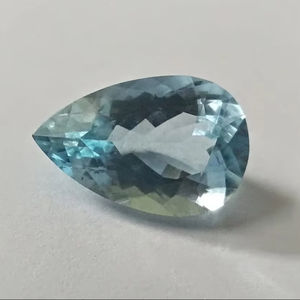 พลอยอัญมณีทรงลูกแพร์พลอยอะความารีนธรรมชาติเกรดสูงอัญมณีมีค่าขนาดเทียบหลวมสำหรับการทำเครื่องประดับใช้ในการผลิตต้นทุนต่ำ - Product Image 1