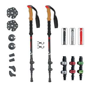 Aluminium ultra-léger 7075 pliable Alpenstock pliable randonnée bâtons de <span class=keywords><strong>marche</strong></span> <span class=keywords><strong>nordique</strong></span> bâtons de randonnée en Fiber de carbone - Product Image 1