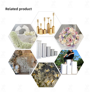 Columna Cuadrada de Lujo para Decoración de <span class=keywords><strong>Bodas</strong></span>, Soporte de Flores Clásico, Hermoso <span class=keywords><strong>y</strong></span> Desmontable, en Varios Modelos - Product Image 6