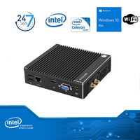 Mini PC NUC Sin Ventilador con Logotipo Personalizado Gratuito, N2840 DDR3, Nuevo Soporte VESA para TV, Pantalla Dual HD+VGA, WiFi, Nano Computadora Industrial Integrada