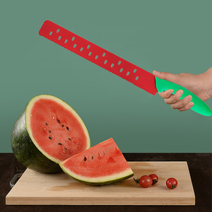 Stainless Steel Serrated Fruit Knife 12 In Above Blade With Sheath For Watermelon And Cake Cutting - Product Image 2