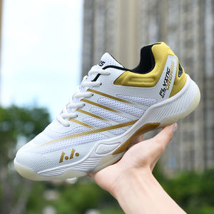 Chaussures de badminton pour hommes en gros, respirantes, en maille, amortissantes, soulageant la pression, plaque en carbone 3D, chaussures d'entraînement professionnelles - Product Image 5