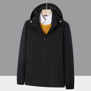 Outdoor Windproof Waterproof Jacket Ivory Xs S M L 2xl 3xl 4xl With Hood And Zip Pockets For Hiking Camping Mountaineering - Product Image 3