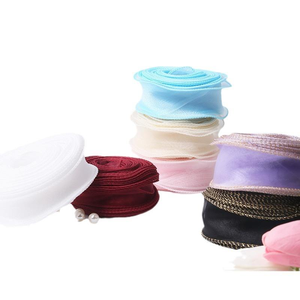 Ingrosso fiore regalo di san valentino decorativo 4cm nastro fantasia colore rotolo fluorescente filo coda di pesce papillon - Product Image 5