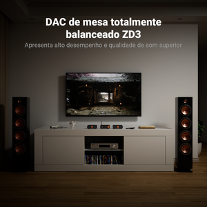 Fosi âm thanh zd3 màu xanh USB máy tính để bàn DAC ARC đầu vào, es9039q2m hoàn toàn cân bằng bộ giải mã kỹ thuật số cho bộ khuếch đại âm thanh stereo với từ xa - Product Image 4