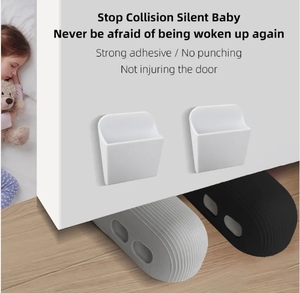 Butée de porte en caoutchouc Butée de porte en caoutchouc Butée de porte de bureau à domicile Retenue arrière Anti-collision Butée de porte de sécurité pour bébé enfant - Product Image 6