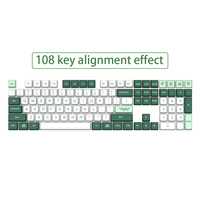 Hot Sale SIKAKEYB New Double PBT Shot Keycaps 61 64 68 84 87 96 108 MDA XDA for Customization Mechanical Keyboard Keycaps