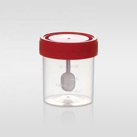 Taza de muestra de heces desechable estéril para orina y contenedores, alta calidad