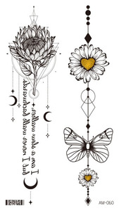 Tatuaggi temporanei per donna con adesivi di moda - Product Image 4