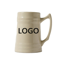 Vente chaude personnalisé chope de bière en céramique avec couvercle réservoir logo imprimé en grès tasse de bière octoberfest de dîner de tasse de cadeau de bureau