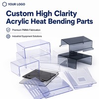 Fabrication sur mesure de pièces de couvercle en plastique acrylique transparent et polycarbonate, pliage à chaud OEM, fabriqué en Chine/Guatemala