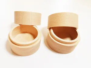 Wedding Ring Box Nature Storage Wood Box For Ring Jewelry Boxes With Logo Wedding Jewelry Box