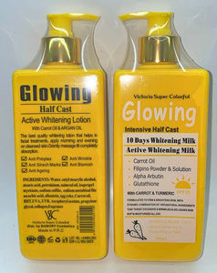 Label privé soins de la peau blanchissant au curcuma pour la peau à la <span class=keywords><strong>carotte</strong></span> et à l'huile d'argan <span class=keywords><strong>lait</strong></span> corporel éclaircissant pour l'étirement de la peau - Product Image 1