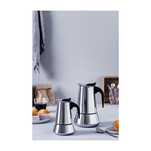Caffettiera Moka in Acciaio Inox per 6 Tazze, Macchina per Espresso da Fornello - Product Image 2