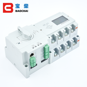 Baochai 2P 3P 4P 63A 100A Dual Power Eléctrico ATS Dc Interruptor de transferencia automática Cambio automático Interruptores 220V 380V - Product Image 5