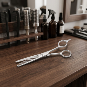 Nouvelles Ciseaux de Coiffure Professionnels pour la Démêlage des Cheveux avec Repose-Doigts Fixe, Vente Chaude, Personnalisables avec Logo et Nom - Product Image 3