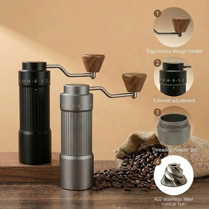 Molinillo <span class=keywords><strong>de</strong></span> Café Manual Digital Portátil y Ajustable con Muelas <span class=keywords><strong>de</strong></span> Acero Inoxidable y Construcción <span class=keywords><strong>de</strong></span> Aleación <span class=keywords><strong>de</strong></span> Aluminio, Capacidad <span class=keywords><strong>de</strong></span> 35g - Product Image 2