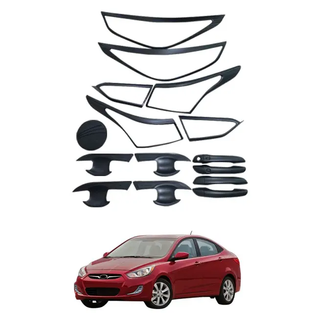 High quality Wholesale price auto accessories full black kits for Hyundai accent