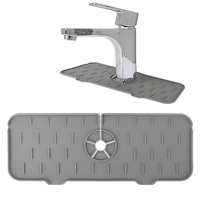 Tapis de vidange en silicone pour évier, pour robinet de cuisine, séchage tapis, 1 pièce
