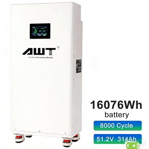 Stock UE Vertical 51.2V 280Ah 314Ah 15kWh 16kWh 30kWh 32kWh Pack de batteries lithium-ion pour stockage solaire 200A BMS V19 - Product Image 1