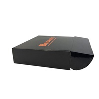 Emballage personnalisé pour vêtements en carton ondulé avec logo, petit emballage d'expédition rose, estampage à chaud or, boîte en papier recyclable