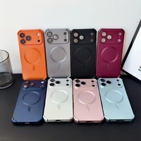 Étui de téléphone portable magnétique antichoc en peinture métallique de luxe pour iPhone 18 17 16 15 14 13 Pro Max
