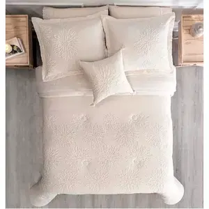 Juego de Funda Nórdica Bordada Vianney Chestnut, 100% Algodón, Tamaño Doble, Ropa de Cama Clásica para el Hogar - Product Image 3