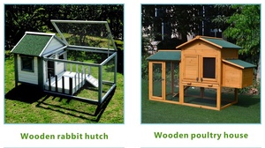 Yüksek kaliteli asfalt su geçirmez ahşap tavşan kafesi evcil hayvan taşıyıcı kafesleri tavşan büyük - Product Image 6