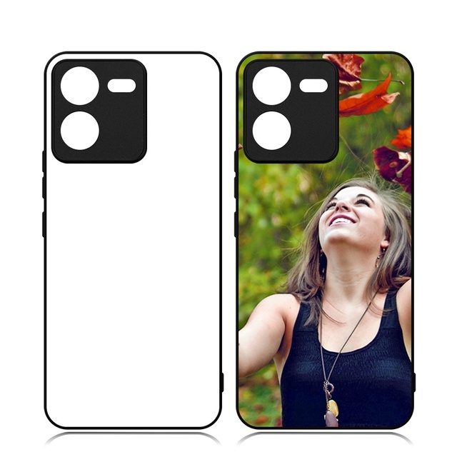 White TPU + PC Aluminum Sheet DIY 2D Sublimation Phone Case for VIVO IQOO Z9 Turbo S17E S19 PRO Y03 4G Blank Mobile Phone Cases