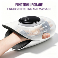 Masseur électrique vibrant pour les mains avec compression thermique pour soulager la douleur au poignet, aux doigts, à l'arthrite et au syndrome du canal carpien
