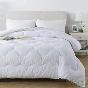 100% Polyester Chăn Bông <span class=keywords><strong>Comforter</strong></span> 1 Mảnh Đơn Giản Thoáng Khí Phong Cách Hàn Quốc Tất Cả Các Mùa Bộ Đồ Giường Màu Trắng Cho Gia Đình Vua Kích Thước - Product Image 3