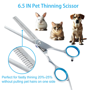 Professional 6.0 Inch Animal Shaped Pet Grooming Scissors Customized Stainless Steel Fishbone Teeth Set for <b>Cats</b> Haircare - Product Image 3