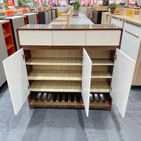 Meuble à chaussures moderne en métal et aluminium, grande capacité, solution de rangement économique pour la maison, haute qualité, pour l'entrée