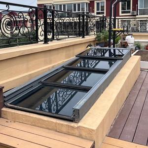 DTOP Nuevo diseño aleación de aluminio automático deslizante en la azotea patio techos retráctiles <span class=keywords><strong>tragaluz</strong></span> plegable - Product Image 2
