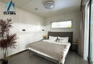 Rumah Kontainer Pengiriman Mewah 20ft 40ft yang Dikustomisasi, Struktur Baja Prefab Portabel untuk Kantor Toko Kontemporer - Product Image 5