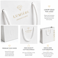 Sacs cadeaux en papier avec logo personnalisé, sacs shopping en papier de luxe, fourniture directe d'usine pour les boutiques et l'emballage de cadeaux