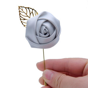 بروش ورد للعروس, سوار معصم على شكل وردة للزفاف ، إكسسوارات حفلات التخرج ، دبوس للعريس وصيفه الشرف - Product Image 2